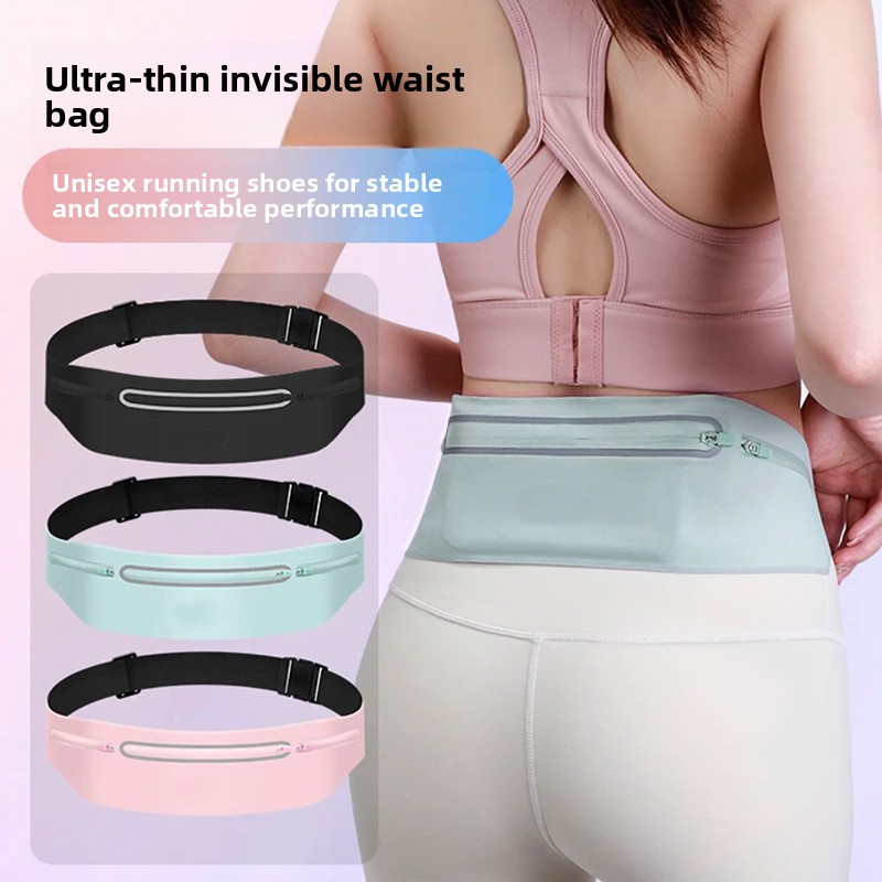 Running Gear For Beginners - 3-Taschen Reflektierender Laufgürtel Marathon-Hüfttasche Ultra Slim