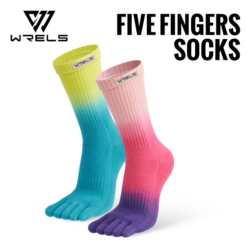 Anti Blister Sock - WRELS Zehensocken aus Baumwolle, sportlich, zum