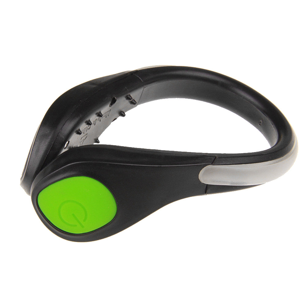 Running Gear For Night - 1 Stück LED-Blitz-Schuhclip Grün Leuchtend Sicherheits-Nachtlaufausrüstung