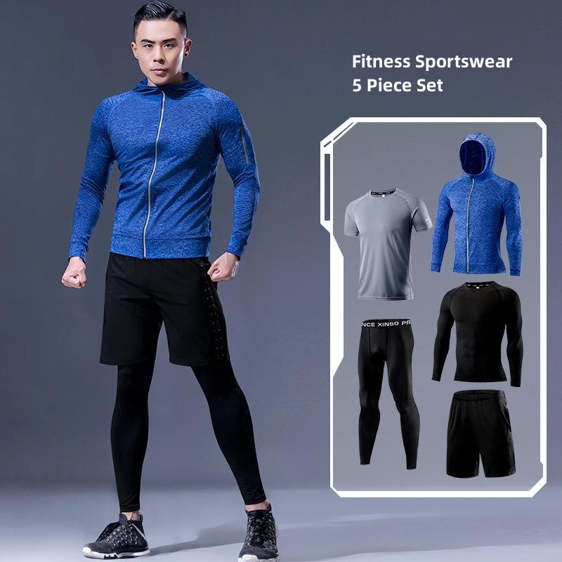 5-teiliges Herren-Fitness-Klei – Running Gear Gym Bewertung und Preis