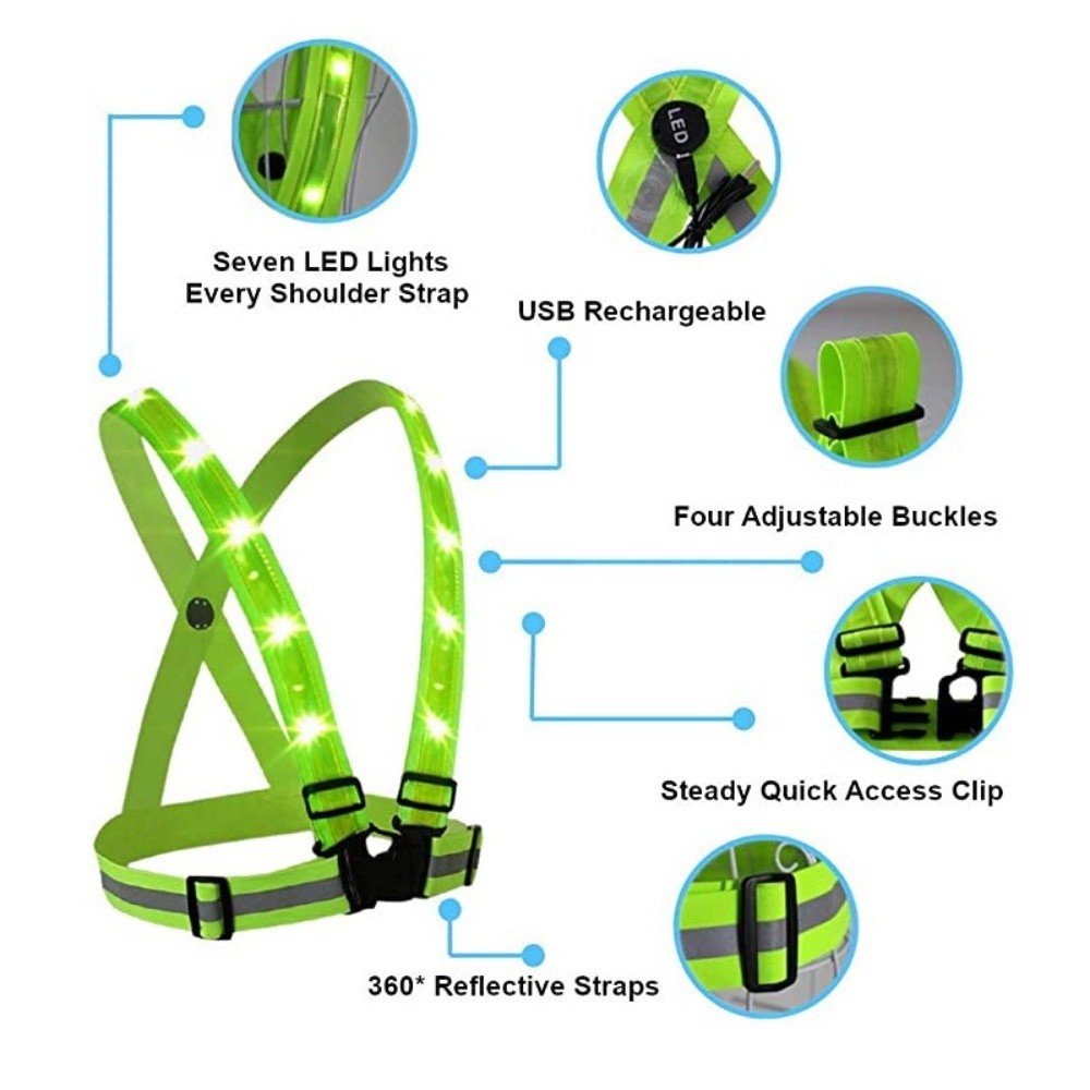 Neue Polyester-LED-Sicherheits – Running Gear Green Bewertung und Preis
