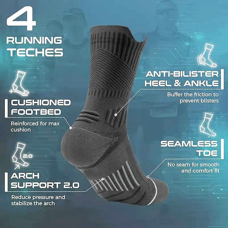 1/5 Paar Herren-Basketball-Spo – Anti Blister Sock Bewertung und Preis