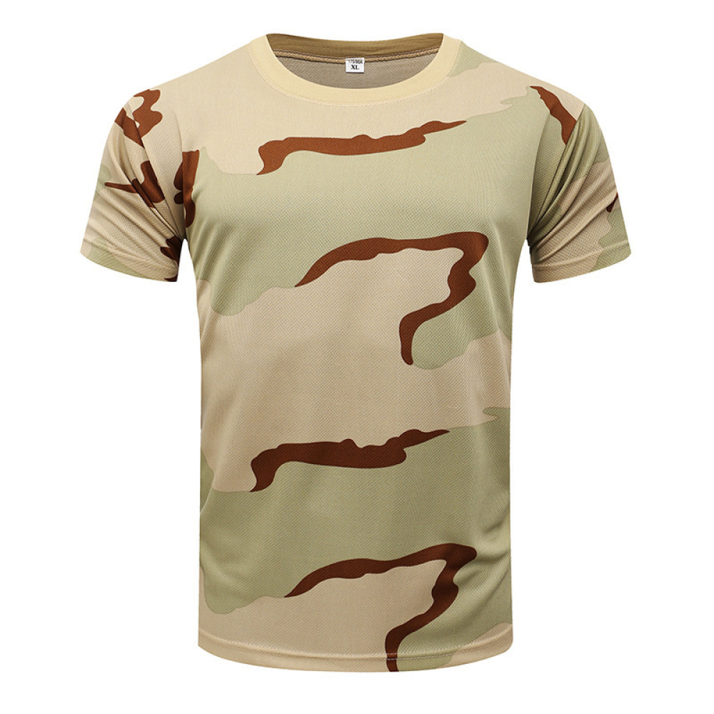 Kurzarm-Camouflage-T-Shirt für – Running Gear Gym Bewertung und Preis